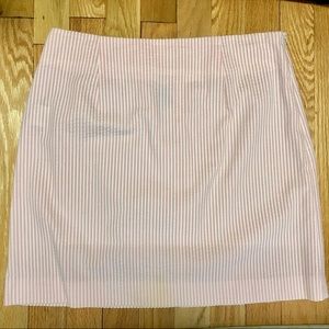 EUC Coppola’s pink seersucker skirt